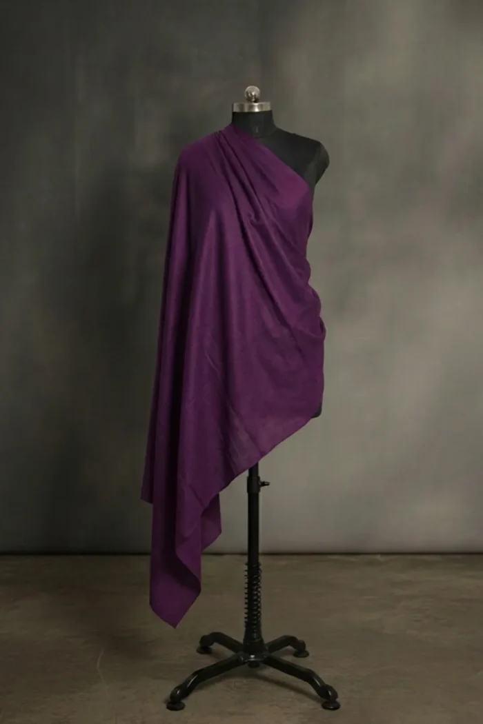 deep purple colour shawl