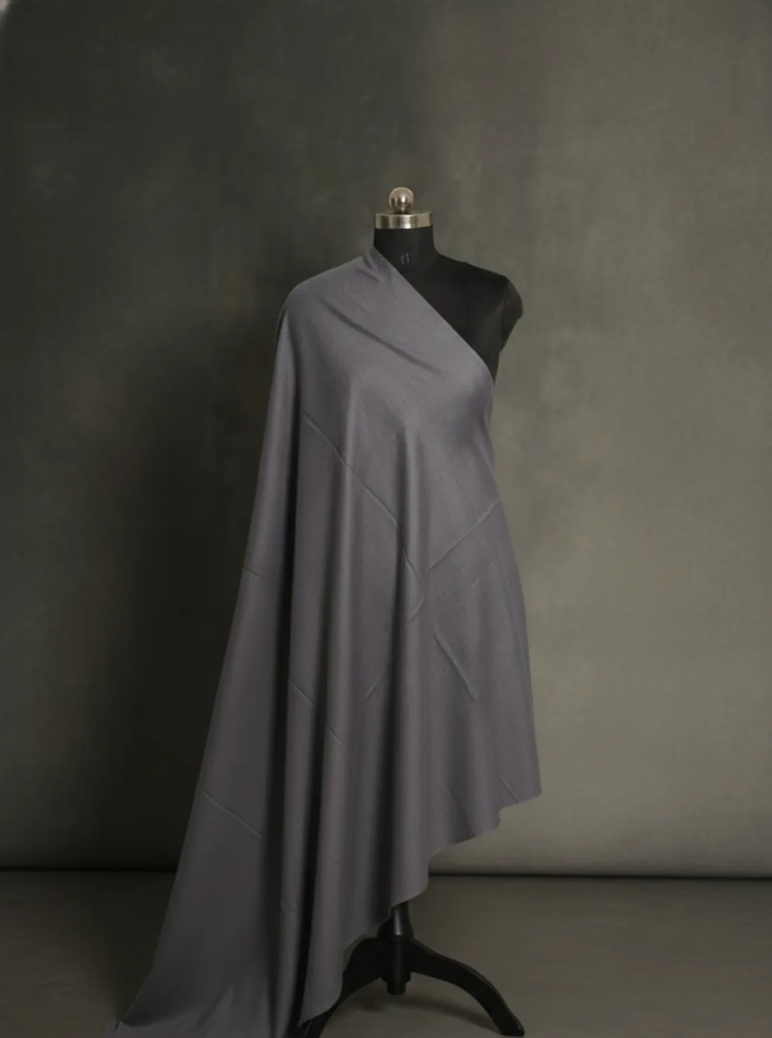 grey color pashmina shawl