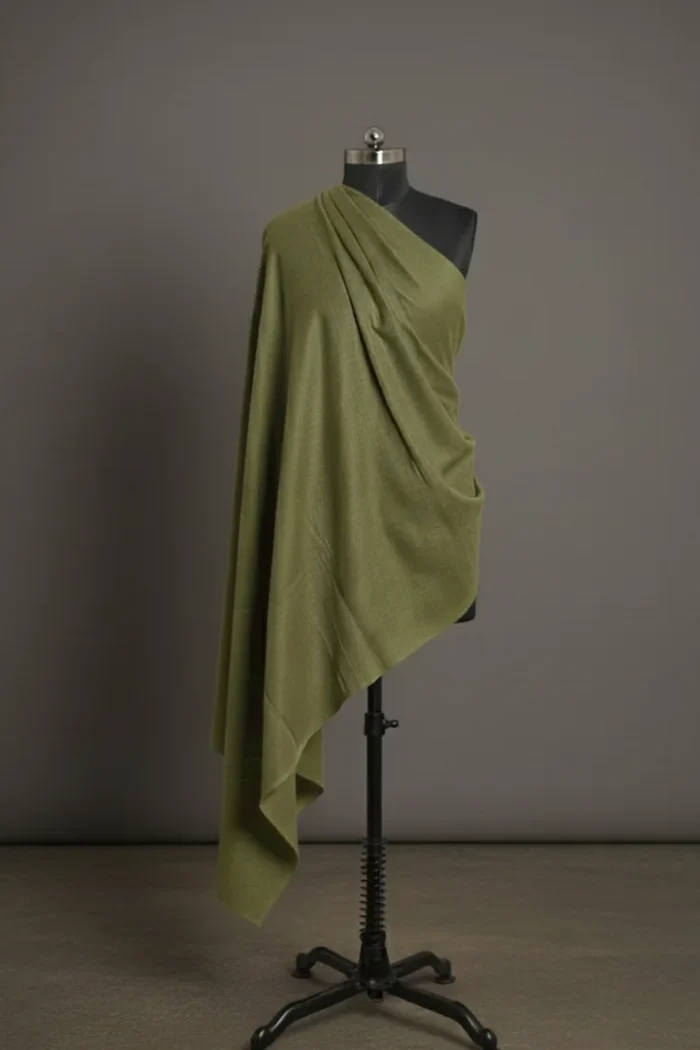 light green colour pashmina shawl