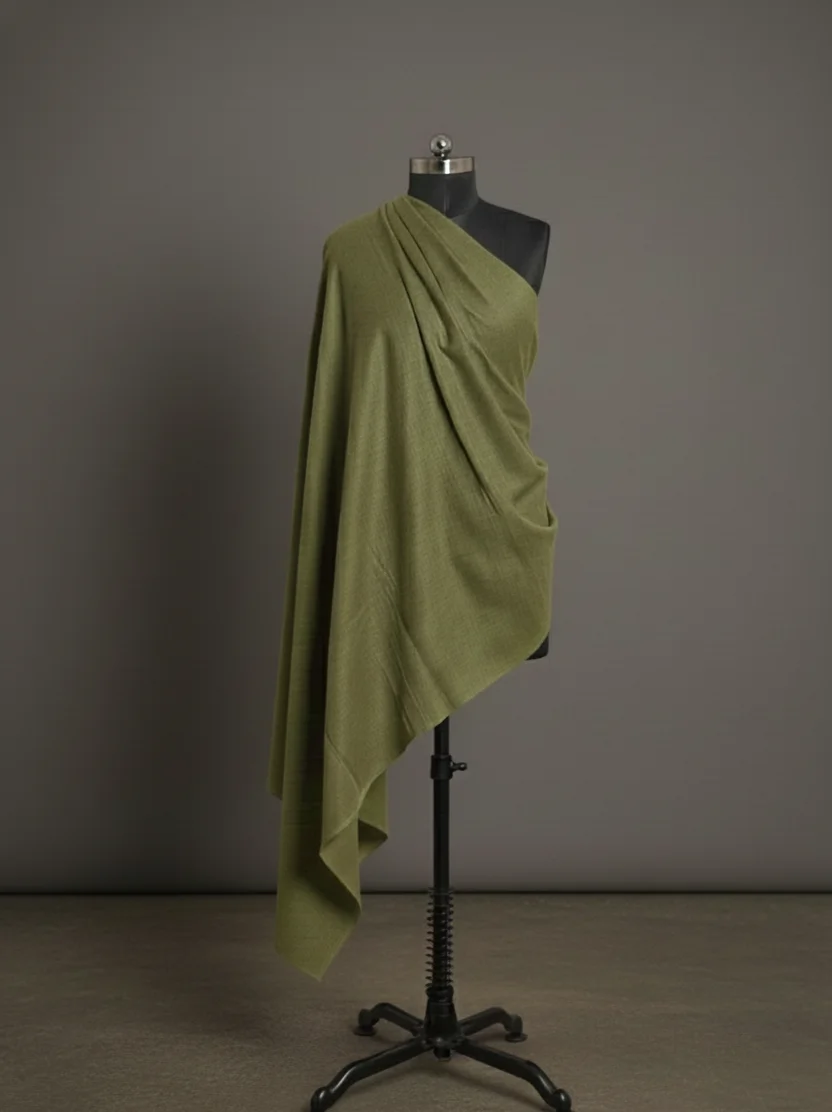 light green colour pashmina shawl