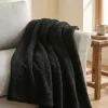 black woollen blanket
