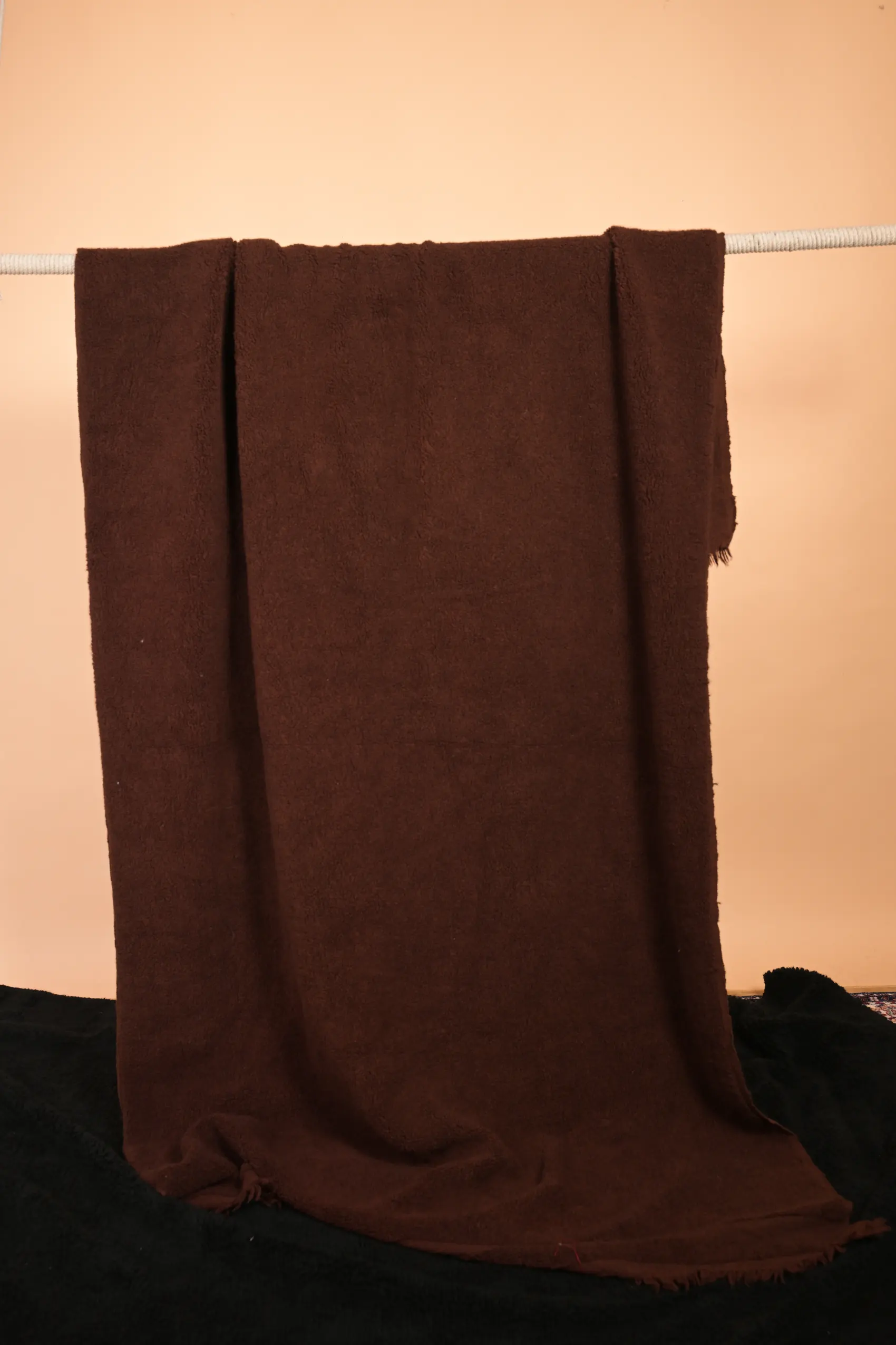 brown woolen blanket