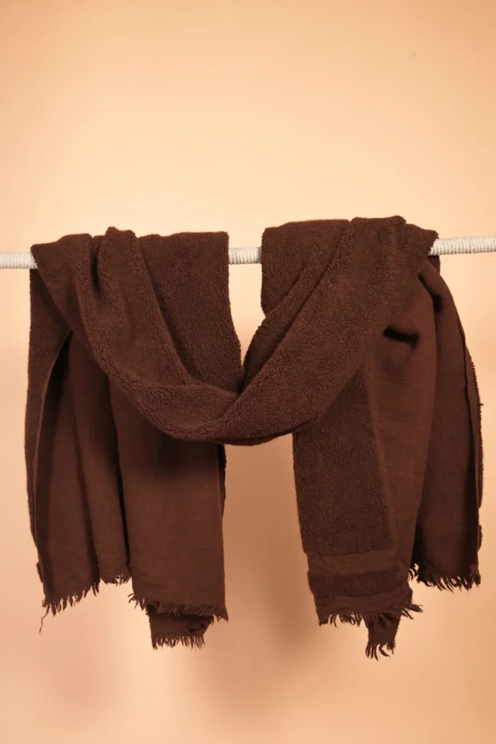 brown woolen blanket