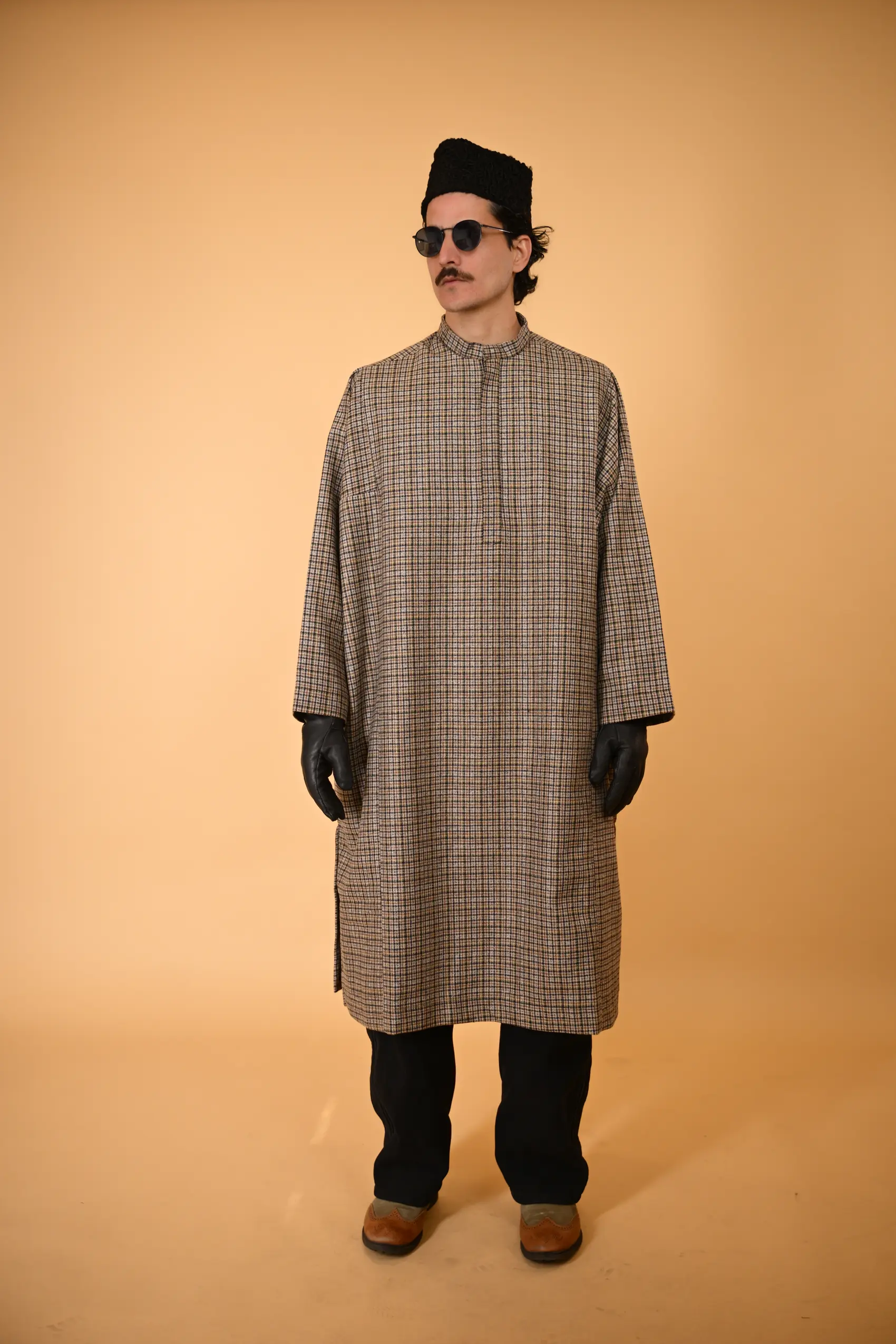 Gun Club Check Pheran For Men - Image 2