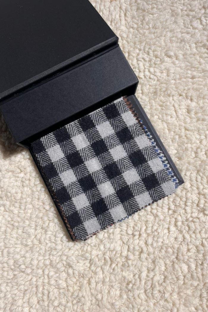 black with white bold check