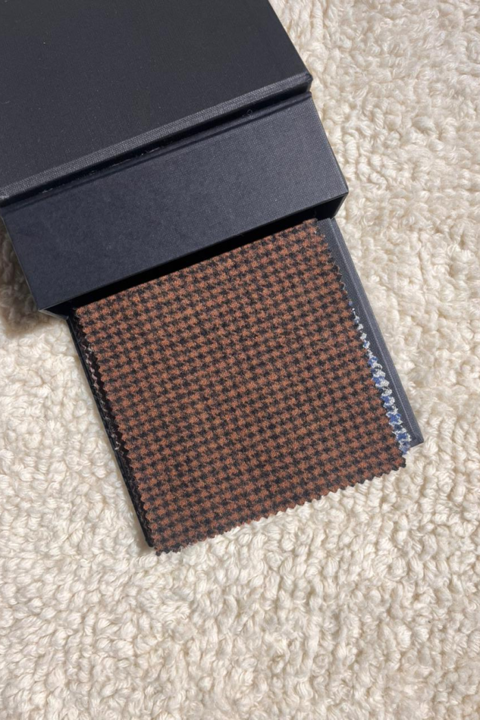 coffee brown houndstooth