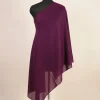 deep purple color stole