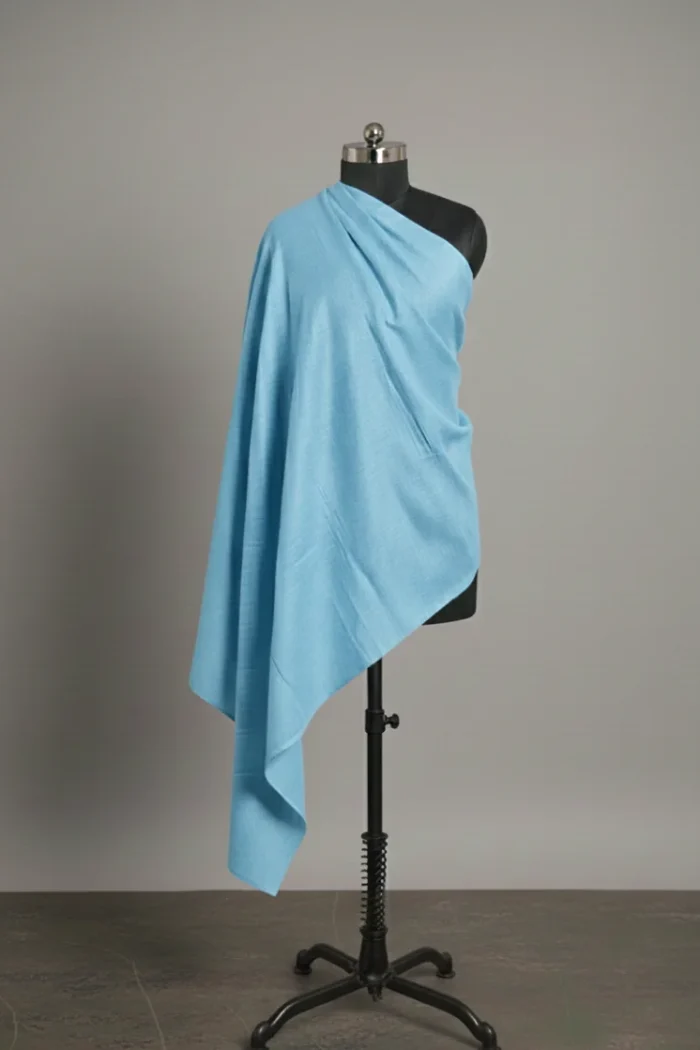 light blue colour pashmina