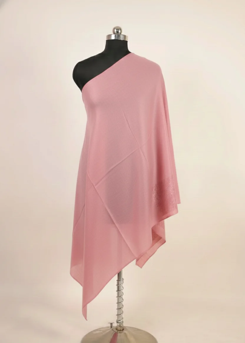 light carmine pink shawl