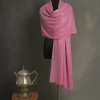 pink scarfs GI-certified Pashmina