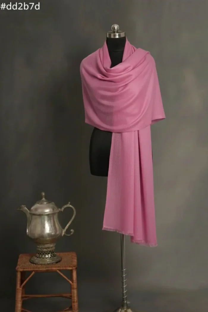 pink scarfs GI-certified Pashmina