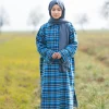 blue kashmiri pheran